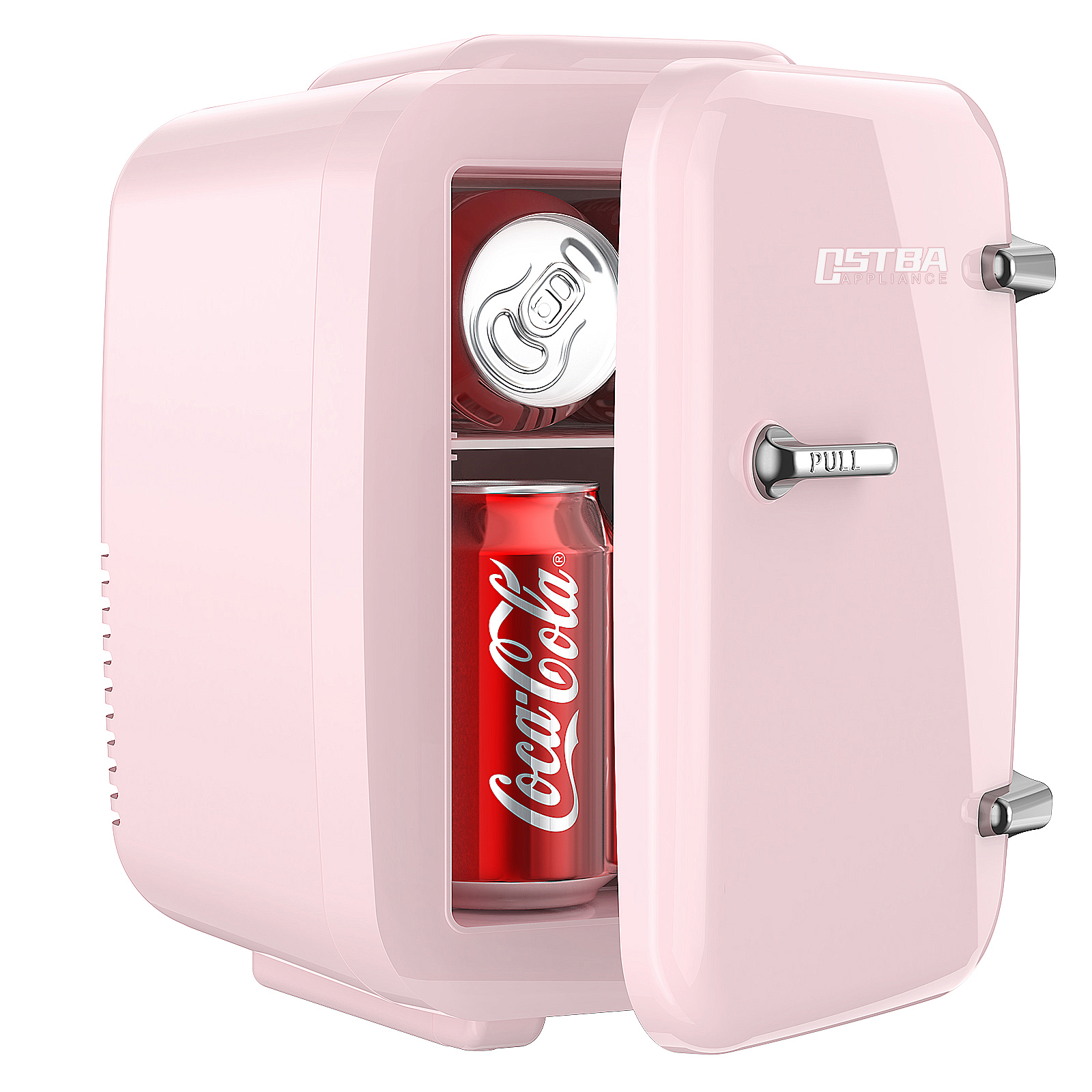 4L Mini Fridge for Bedroom, Beverage, Office, Pink