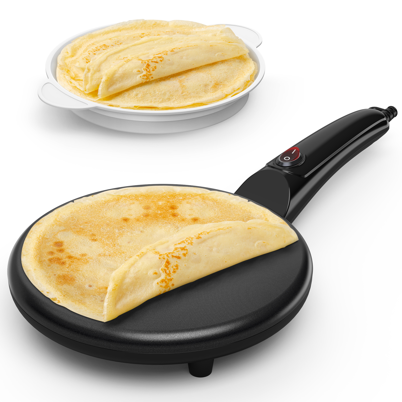Electric Crepe Maker 800W, Non-Stick