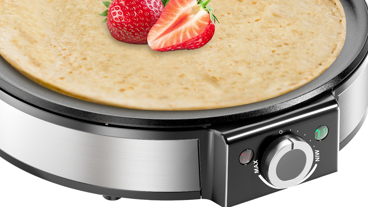Electric Crepe Maker 1200W, Non-Stick